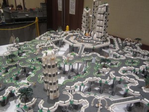 "Starcraft-ish sylized cityscape"
